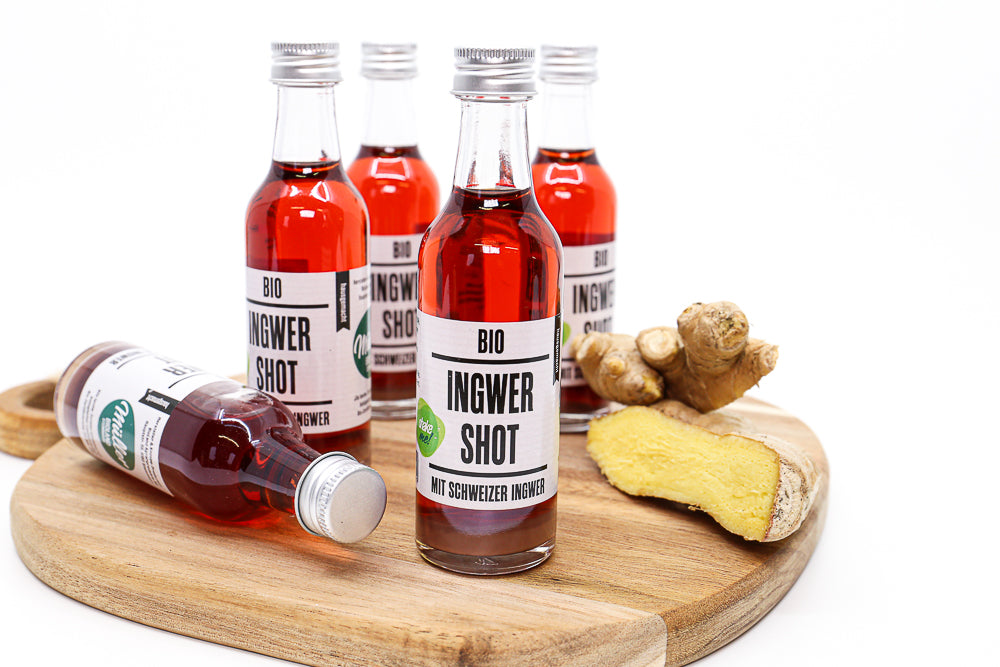 Ingwer Shot mit Aronia